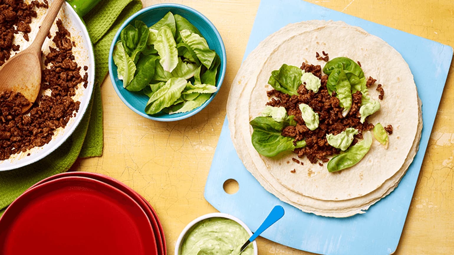 Beef Fajitas with Avocado Green Goddess Sauce